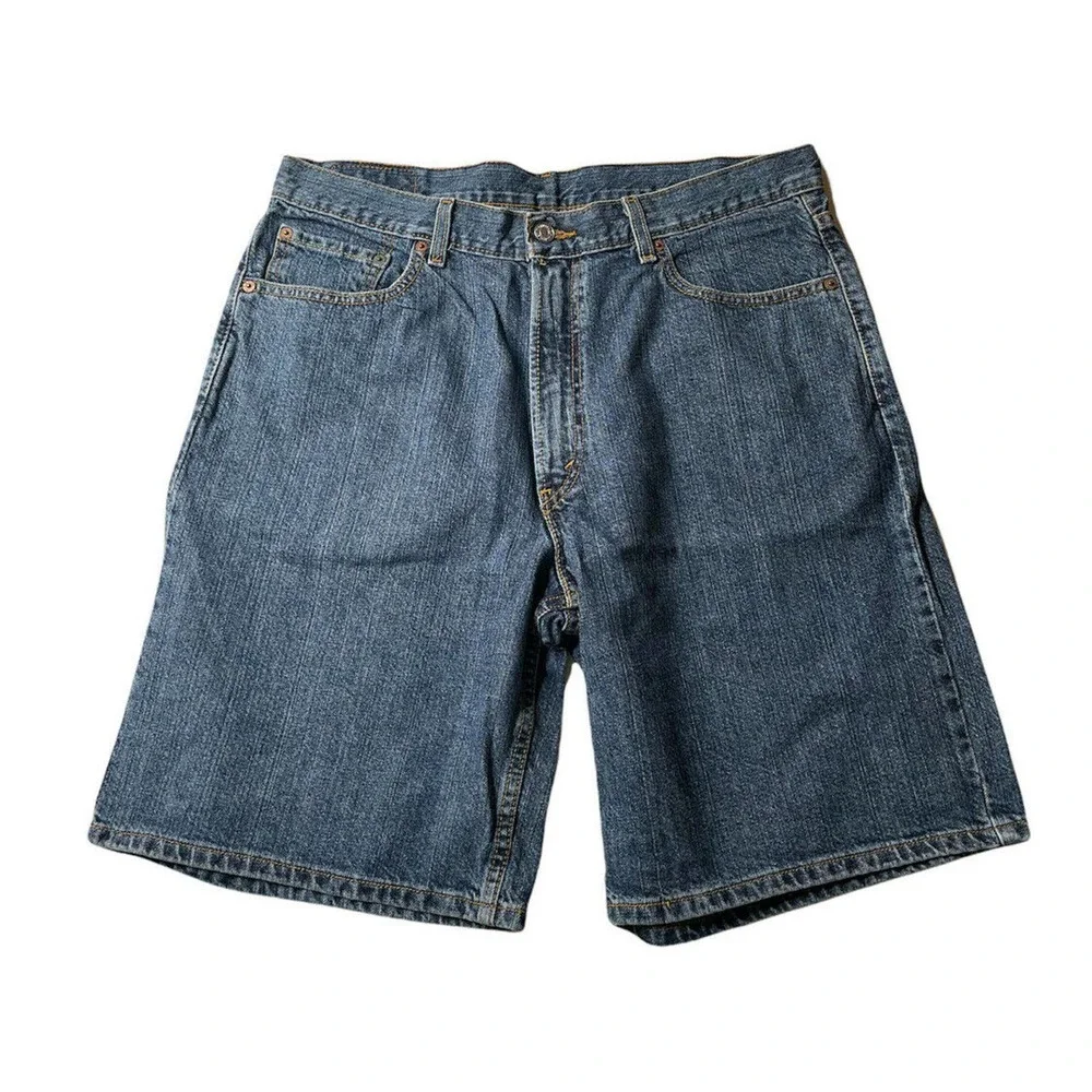 Levi’s Levi Strauss 550 Mens Blue Denim Jean Shorts Relaxed Fit 5 Pockets Sz 36